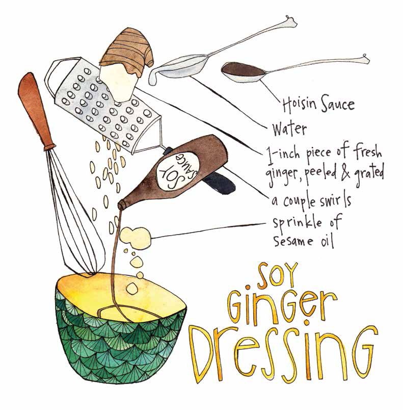 Soy ginger dressing illustration