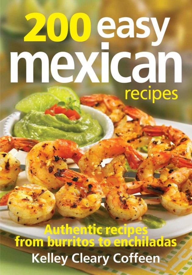 Cookbook cover for 200 easy mexican recipes