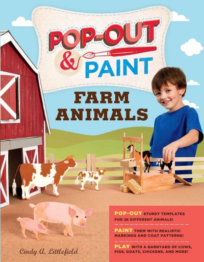 Book cover for pop-out and paint farm animals