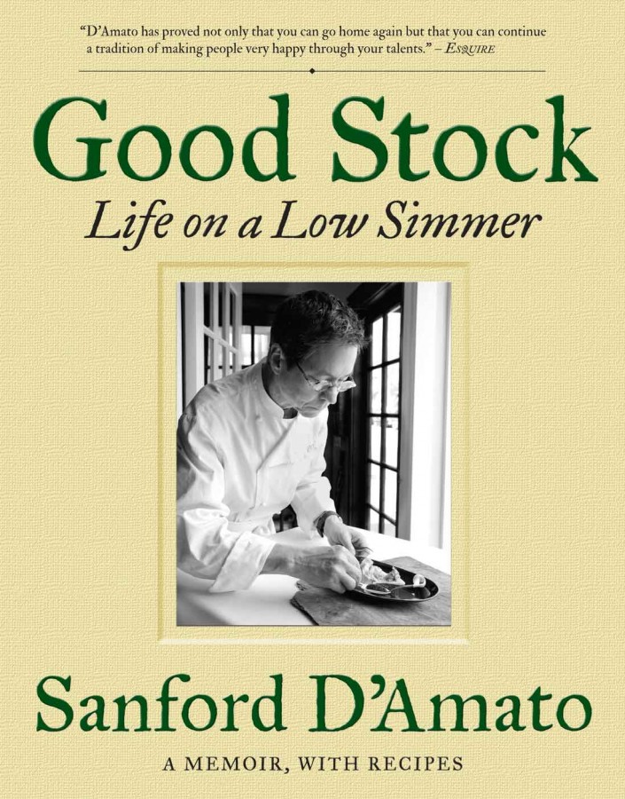 Cookbook cover for Good Stock by Sanford D'Amato