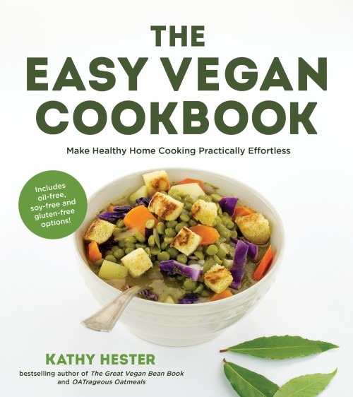 Cookbook cover for The Easy Vegan Cookbook by Kathy Hester
