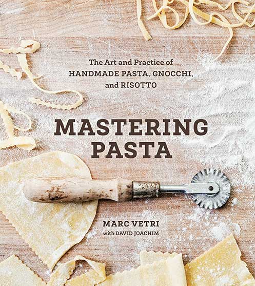 Cookbook cover for Mastering Pasta by Marc Vetri