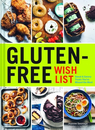 Cookbook cover for Gluten-free Wishlist by Jeanne Sauvage
