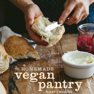 Cookbook cover for the Homemade Vegan Pantry
