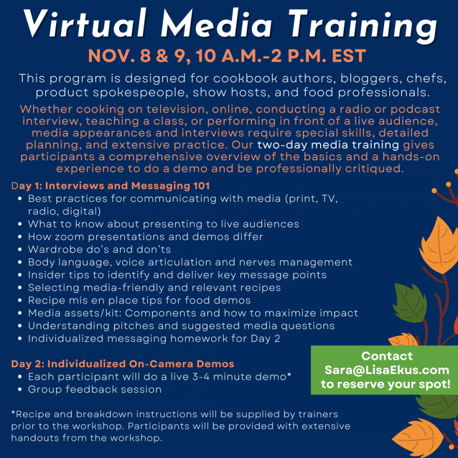 Infographic of Virtual Media Training