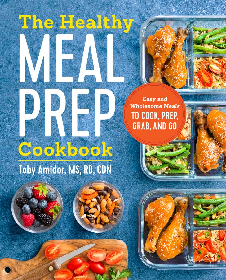 Cookbook cover for THE HEALTHY MEAL PREP COOKBOOK: Easy and Wholesome Meals to Cook, Prep, Grab, and Go