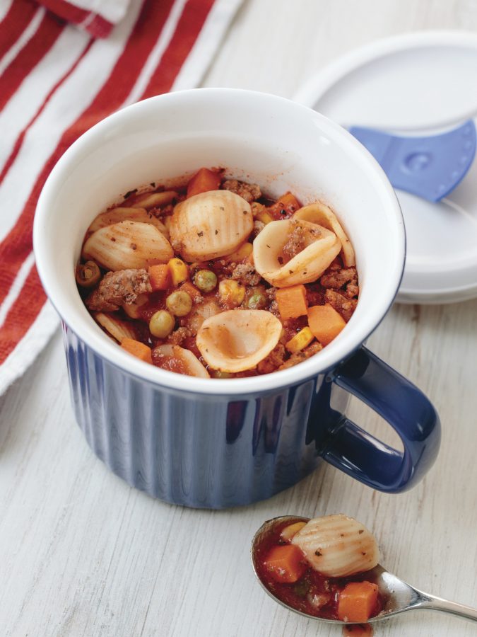 Recipe image from THE OFFICIAL CORNINGWARE MEAL MUG COOKBOOK: 75 Easy Microwave Meals in Minutes