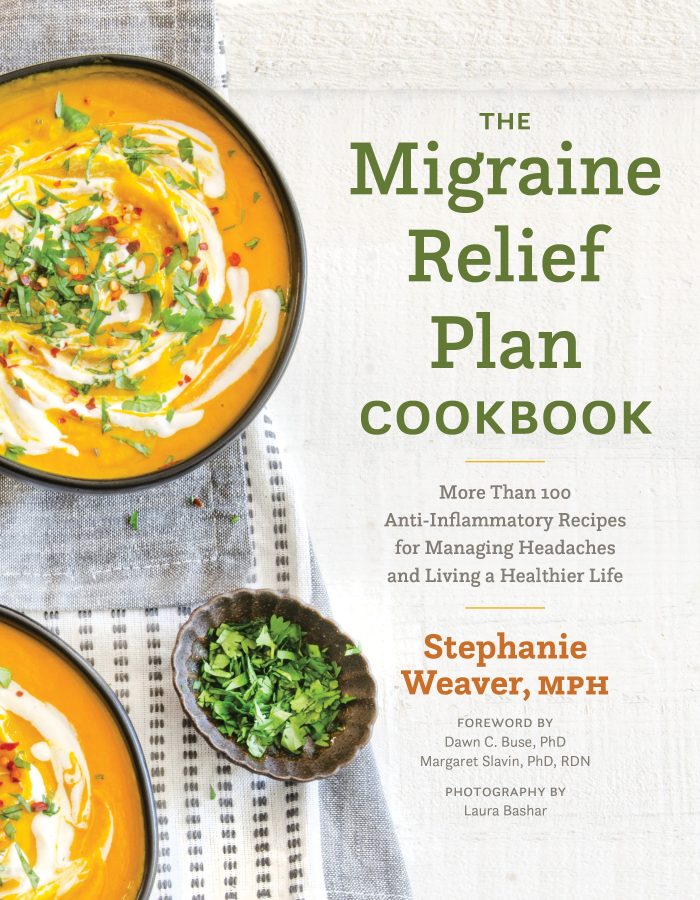 Cookbook cover of The Migraine Relief Plan Cookbook