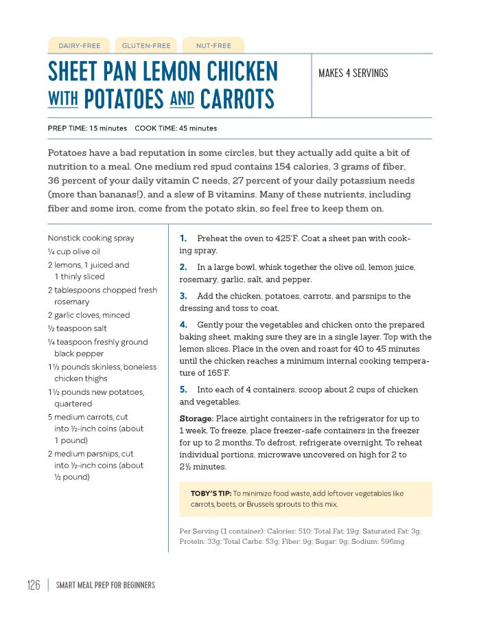 Sheet Pan Lemon Chicken Recipe