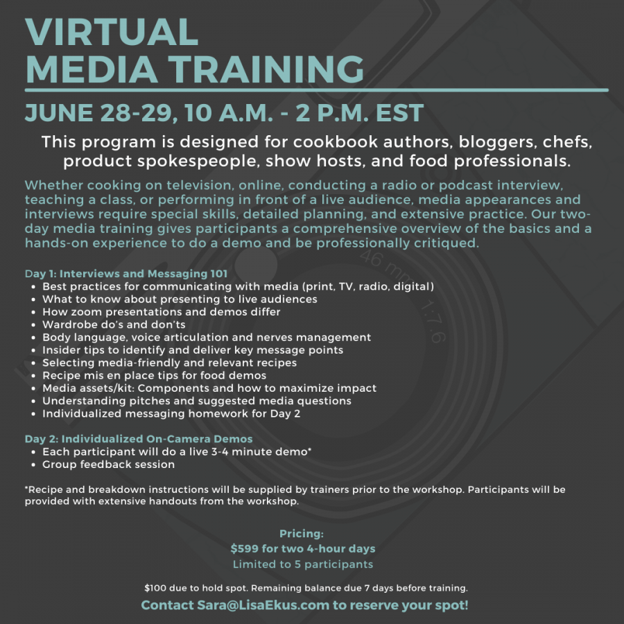 Virtual Media Training Details