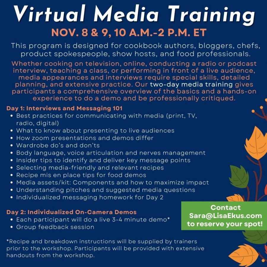 Infographic on virtual media training